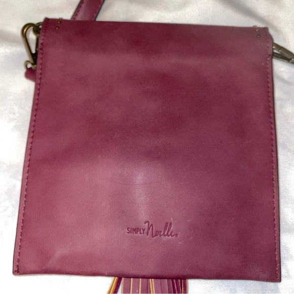Simply Noelle Chic Plum Crossbody Bag with Tassel - Picture 5 of 6